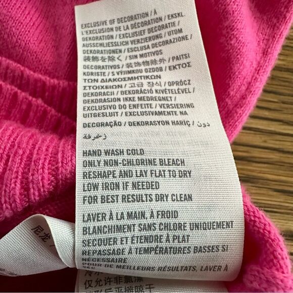 Gilly Hicks by Abercrombie & Fitch Pink Cardigan Sweater Preppy Academia Y2K S - Picture 6 of 9